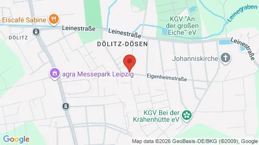 Apartments for rent i Leipzig - kort over placeringen