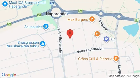 Apartments for rent i Haparanda - kort over placeringen