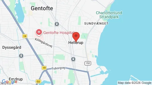Apartments for rent i Hellerup - kort over placeringen