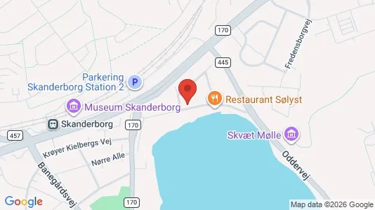 Apartments for rent i Skanderborg - kort over placeringen