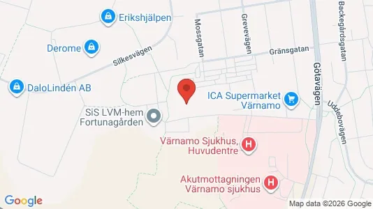 Apartments for rent i Värnamo - kort over placeringen