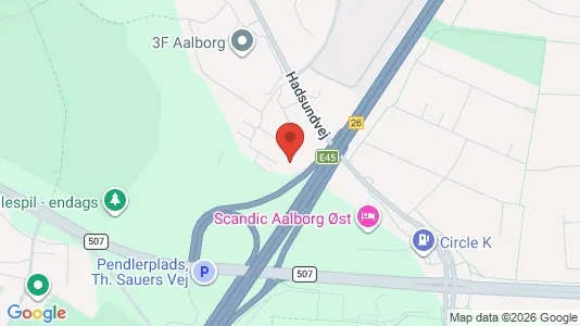 Apartments for rent i Aalborg Center - kort over placeringen