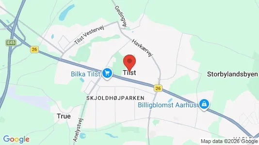 Apartments for rent i Tilst - kort over placeringen