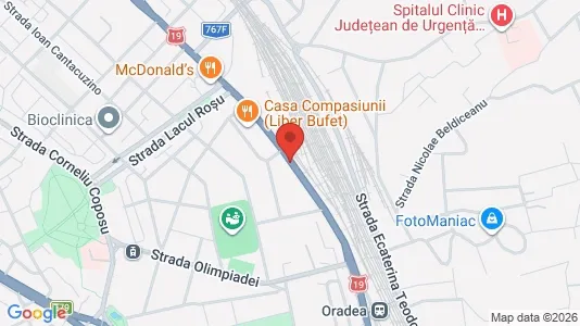 Apartments for rent i Oradea - kort over placeringen
