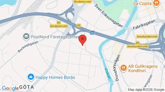 Apartments for rent i Borås - kort over placeringen