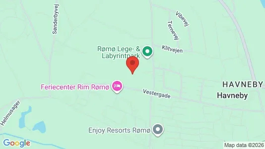 Apartments for rent i Rømø - kort over placeringen
