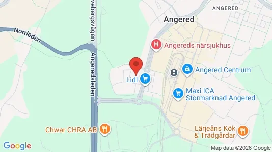 Apartments for rent i Angered - kort over placeringen