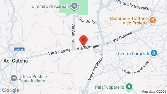 Apartments for rent i Acireale - kort over placeringen