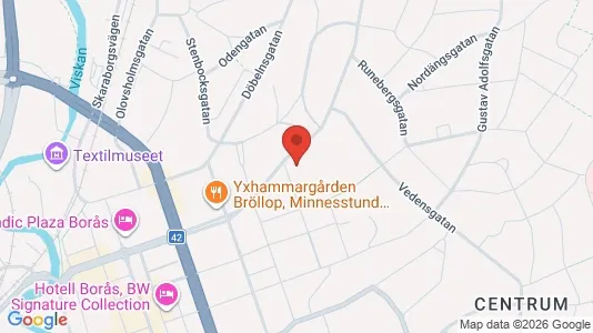 Apartments for rent i Borås - kort over placeringen