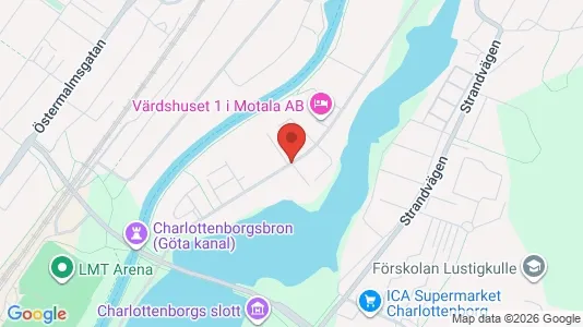 Apartments for rent i Motala - kort over placeringen