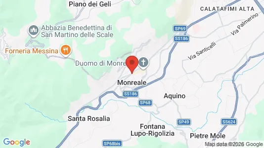 Apartments for rent i Monreale - kort over placeringen