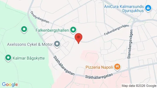 Rooms for rent i Kalmar - kort over placeringen