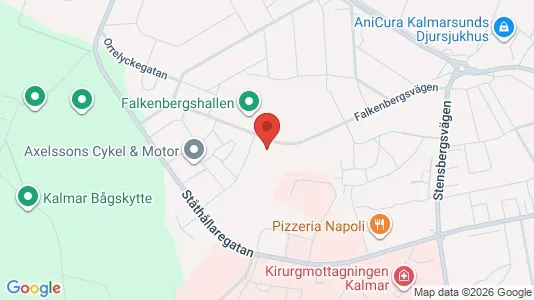 Rooms for rent i Kalmar - kort over placeringen