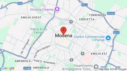 Apartments for rent i Modena - kort over placeringen