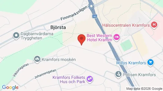 Apartments for rent i Kramfors - kort over placeringen