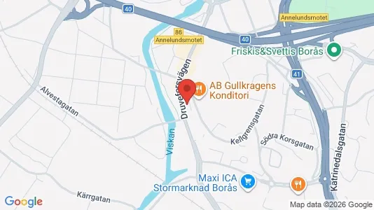 Apartments for rent i Borås - kort over placeringen