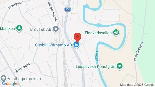 Apartments for rent i Värnamo - kort over placeringen