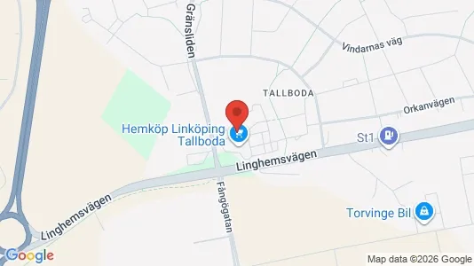 Apartments for rent i Linköping - kort over placeringen