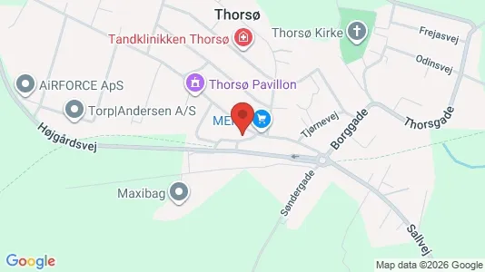 Apartments for rent i Thorsø - kort over placeringen