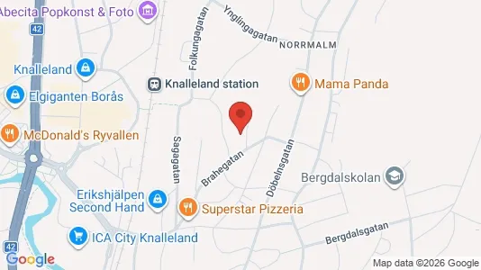 Apartments for rent i Borås - kort over placeringen