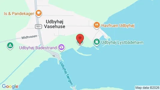 Apartments for rent i Havndal - kort over placeringen