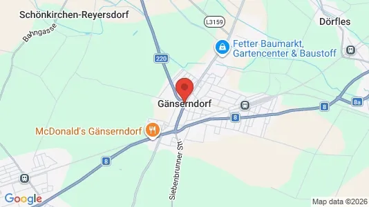 Apartments for rent i Gänserndorf - kort over placeringen