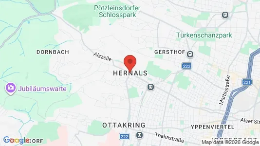 Apartments for rent i Vienna Hernals - kort over placeringen