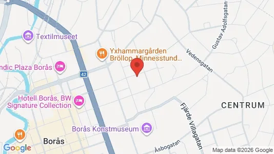 Apartments for rent i Borås - kort over placeringen