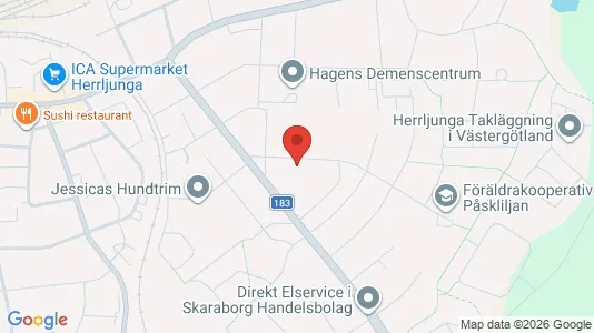 Apartments for rent i Herrljunga - kort over placeringen