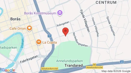 Apartments for rent i Borås - kort over placeringen
