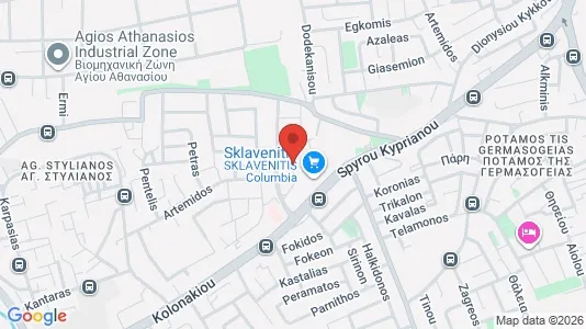 Apartments for rent i Agios Athanasios - kort over placeringen
