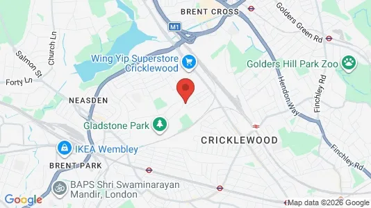 Houses for rent i London NW2 - kort over placeringen