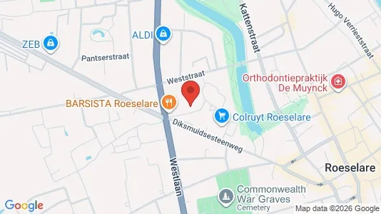 Apartments for rent i Roeselare - kort over placeringen