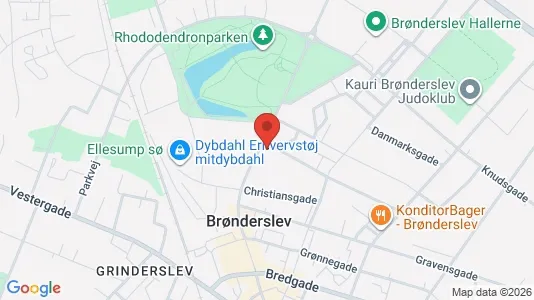 Apartments for rent i Brønderslev - kort over placeringen