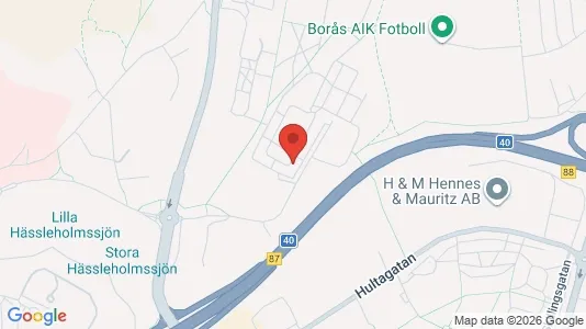 Apartments for rent i Borås - kort over placeringen
