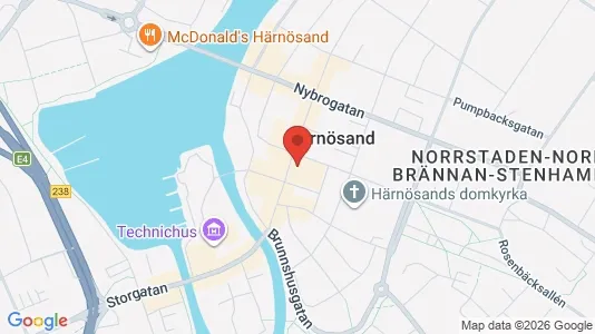 Apartments for rent i Härnösand - kort over placeringen