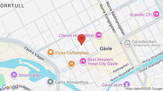 Apartments for rent i Gävle - kort over placeringen