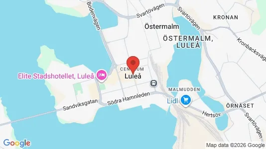 Apartments for rent i Luleå - kort over placeringen