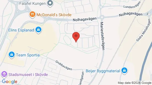 Apartments for rent i Skövde - kort over placeringen