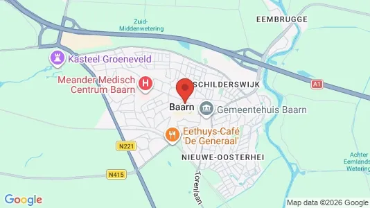 Houses for rent i Baarn - kort over placeringen