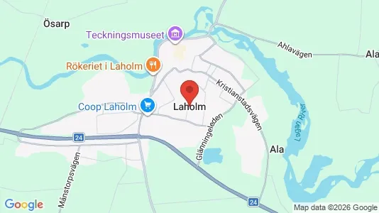 Apartments for rent i Laholm - kort over placeringen