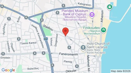 Apartments for rent i Larnaca - kort over placeringen