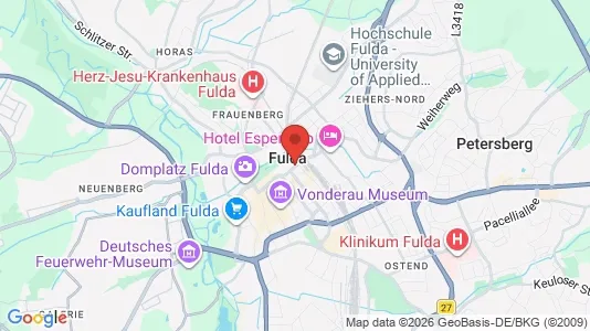 Apartments for rent i Fulda - kort over placeringen