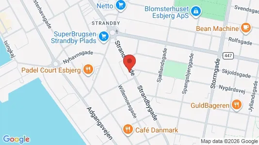 Apartments for rent i Esbjerg Center - kort over placeringen