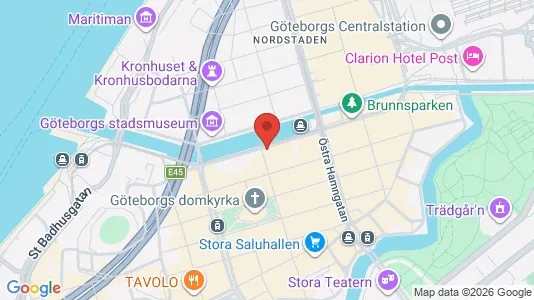 Apartments for rent i Gothenburg City Centre - kort over placeringen