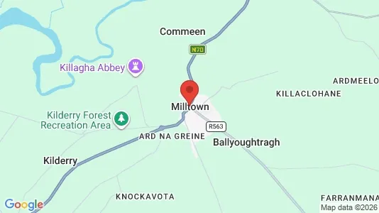 Apartments for rent i Milltown - kort over placeringen