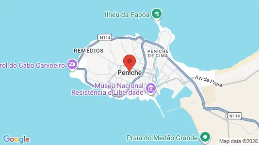 Apartments for rent i Peniche - kort over placeringen