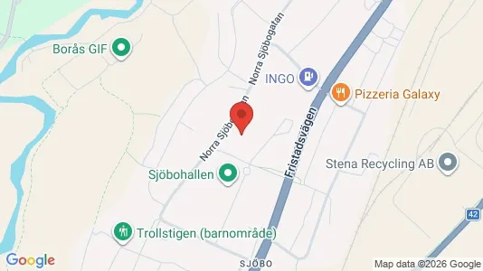 Apartments for rent i Borås - kort over placeringen
