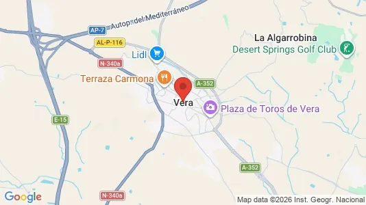 Houses for rent i Vera - kort over placeringen