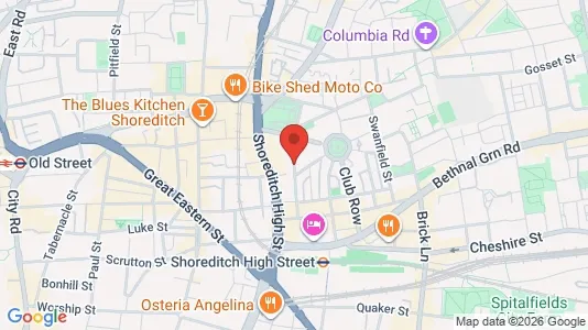 Apartments for rent i London E2 - kort over placeringen